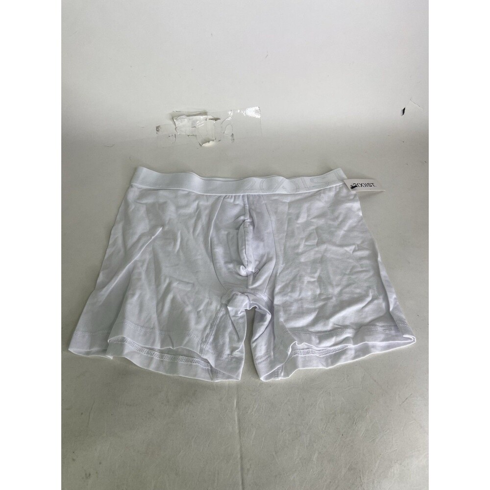 2xist Pima Flex Trunk Boxer Brief White Underwear Mens Size S
